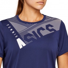 Asics Tennis-Shirt Practice GPX peacoatblau/weiss Damen
